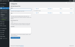Page screenshot: Glossary Terms → Categories