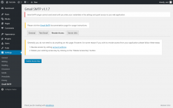 Page screenshot: Settings  → Gmail SMTP → Revoke Access