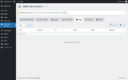 Page screenshot: GMB Club Connect &rarr; 
                     Logs                
