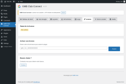 Page screenshot: GMB Club Connect &rarr; 
                     Licence                