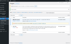 Page screenshot: Plugins &lsaquo; Test site &mdash; WordPress