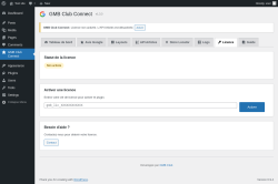Page screenshot: GMB Club Connect &rarr; 
                     Licence                