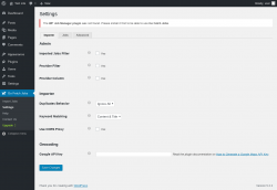 Page screenshot: Go Fetch Jobs → Settings