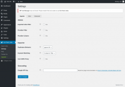 Page screenshot: Go Fetch Jobs → Settings