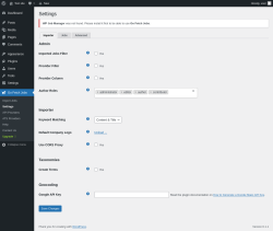 Page screenshot: Go Fetch Jobs → Settings