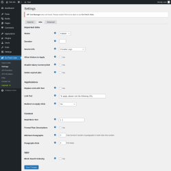 Page screenshot: Go Fetch Jobs → Settings → Jobs