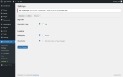 Page screenshot: Go Fetch Jobs → Settings → Advanced