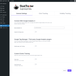 Page screenshot: Goal Tracker