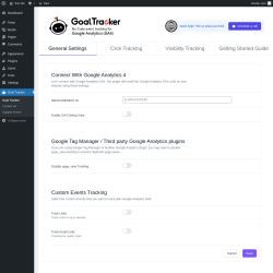 Page screenshot: Goal Tracker