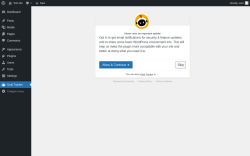Page screenshot: Goal Tracker ‹ Test site — WordPress