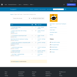 Page screenshot: Goal Tracker → Support Forum