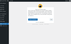 Page screenshot: Goal Tracker ‹ Test site — WordPress