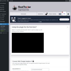 Page screenshot: Goal Tracker