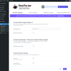 Page screenshot: Goal Tracker