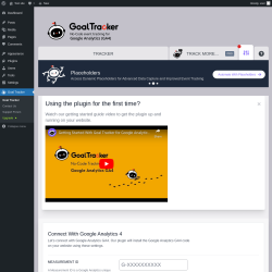 Page screenshot: Goal Tracker