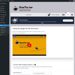 Page screenshot: Goal Tracker