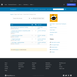 Page screenshot: Goal Tracker → Support Forum