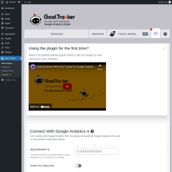 Page screenshot: Goal Tracker