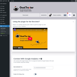 Page screenshot: Goal Tracker