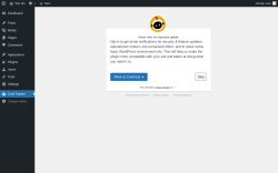 Page screenshot: Goal Tracker ‹ Test site — WordPress