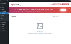 Page screenshot: GoDAM → Video Editor