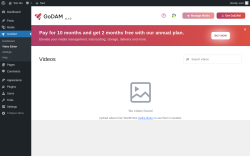 Page screenshot: GoDAM → Video Editor