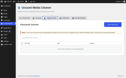 Page screenshot: Unused Media &rarr;  Orphaned Files 