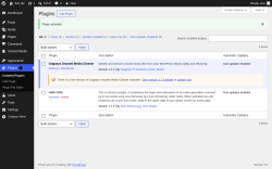 Page screenshot: Plugins &lsaquo; Test site &mdash; WordPress
