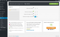 Page screenshot: Settings &rarr; Assets manager