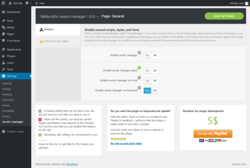 Page screenshot: Settings  &rarr; Assets manager