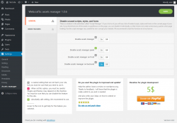 Page screenshot: Settings  &rarr; Assets manager