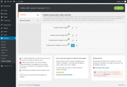 Page screenshot: Settings &rarr; Assets manager