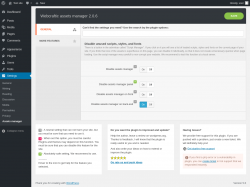 Page screenshot: Settings &rarr; Assets manager