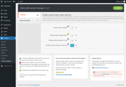 Page screenshot: Settings &rarr; Assets manager