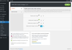 Page screenshot: Settings &rarr; Assets manager