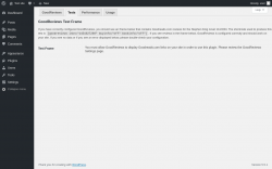 Page screenshot: Settings &rarr; GoodReviews &rarr; Tests