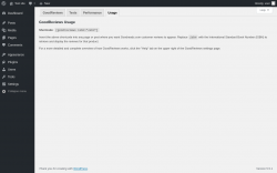 Page screenshot: Settings &rarr; GoodReviews &rarr; Usage