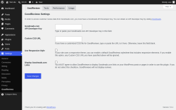 Page screenshot: Settings &rarr; GoodReviews