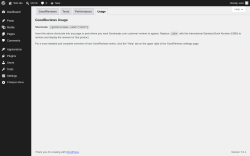 Page screenshot: Settings &rarr; GoodReviews &rarr; Usage