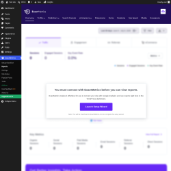 Page screenshot: ExactMetrics &rarr; Reports