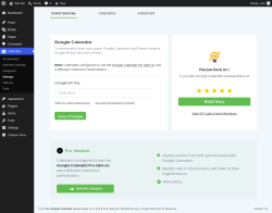 Page screenshot: Calendars &rarr; Settings