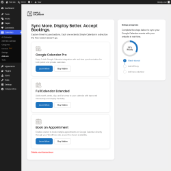Page screenshot: Calendars &rarr; Add-ons