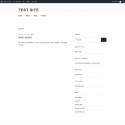 Page screenshot: Test site &ndash; Just another WordPress site
