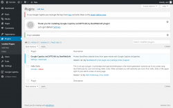 Page screenshot: Plugins &lsaquo; Test site &mdash; WordPress