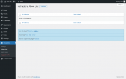Page screenshot: reCaptcha &rarr; Allow List