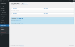 Page screenshot: reCaptcha &rarr; Allow List