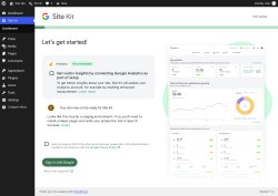 Page screenshot: Site Kit