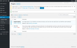 Page screenshot: Plugins &lsaquo; Test site &mdash; WordPress