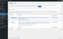 Page screenshot: Plugins &lsaquo; Test site &mdash; WordPress