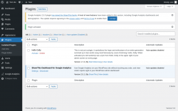 Page screenshot: Plugins &lsaquo; Test site &mdash; WordPress